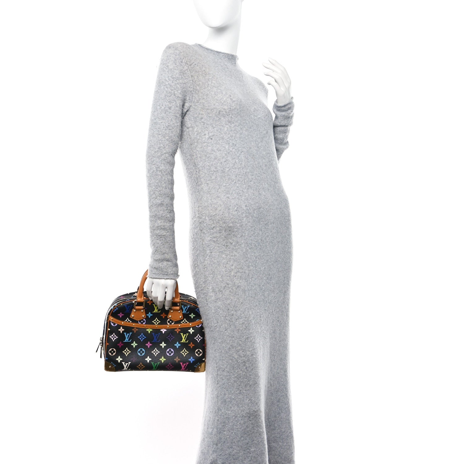 Louis Vuitton Monogram Multicolor Trouville Black 2 of 12