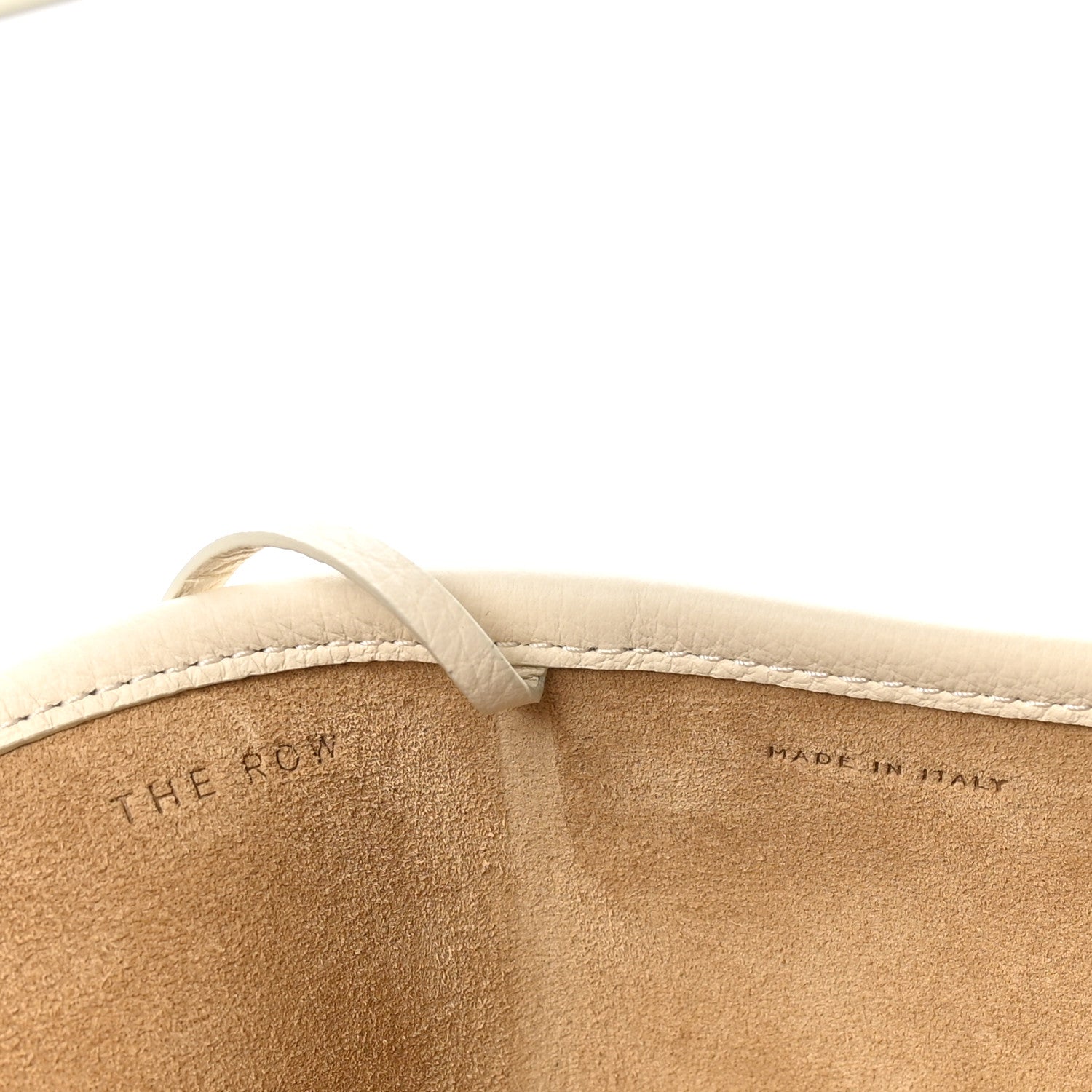 The Row Grained Calfskin Medium N/S Park Tote Ivory 6 of 9