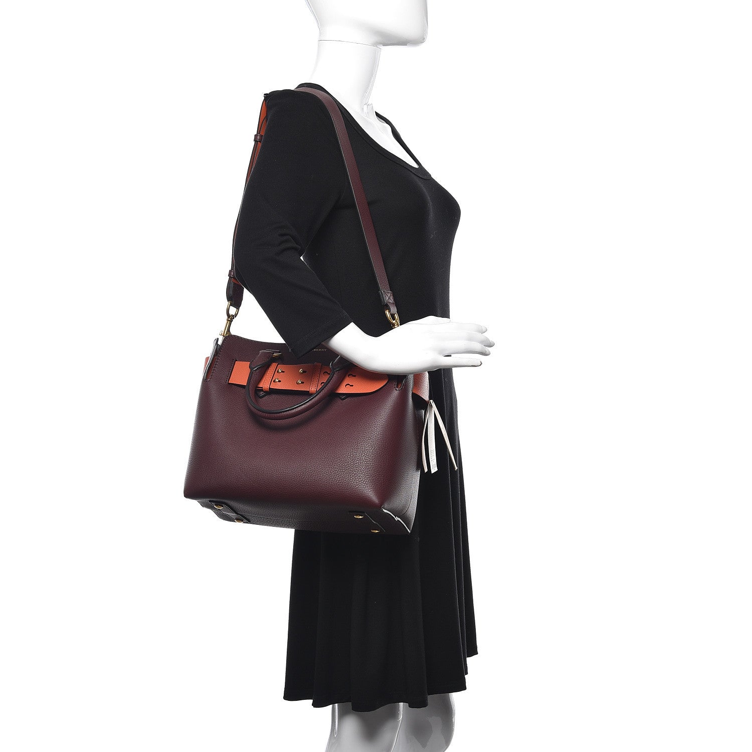 Burberry Soft Grain Calfskin Small Belt Bag Deep Claret 3 of 11