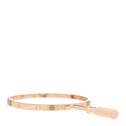 Cartier 18K Pink Gold Small LOVE Bracelet 18 8 of 9