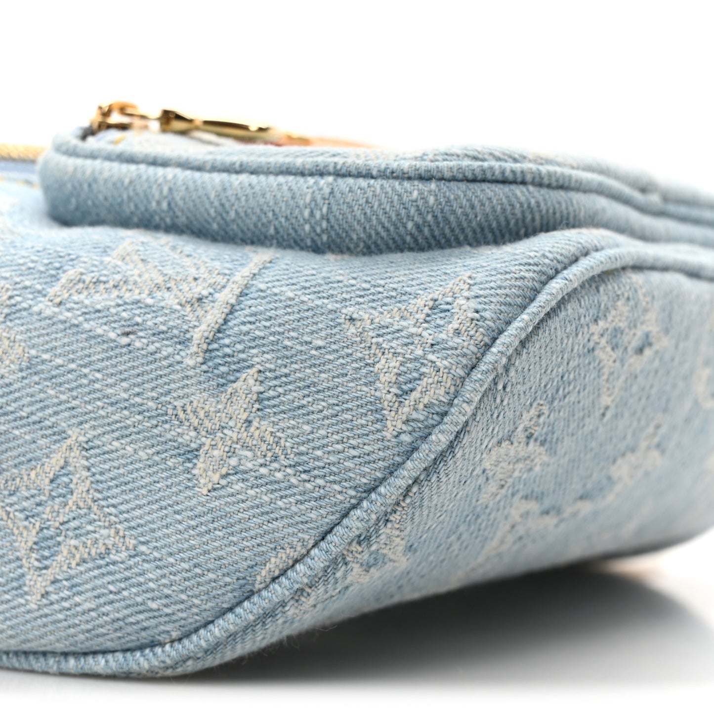 Monogram Denim Mini Bumbag Sky Blue