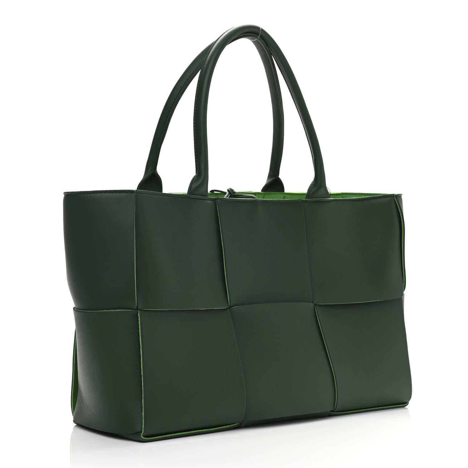 Bottega Veneta Calfskin Maxi Intrecciato Small Arco Tote Raintree 4 of 10
