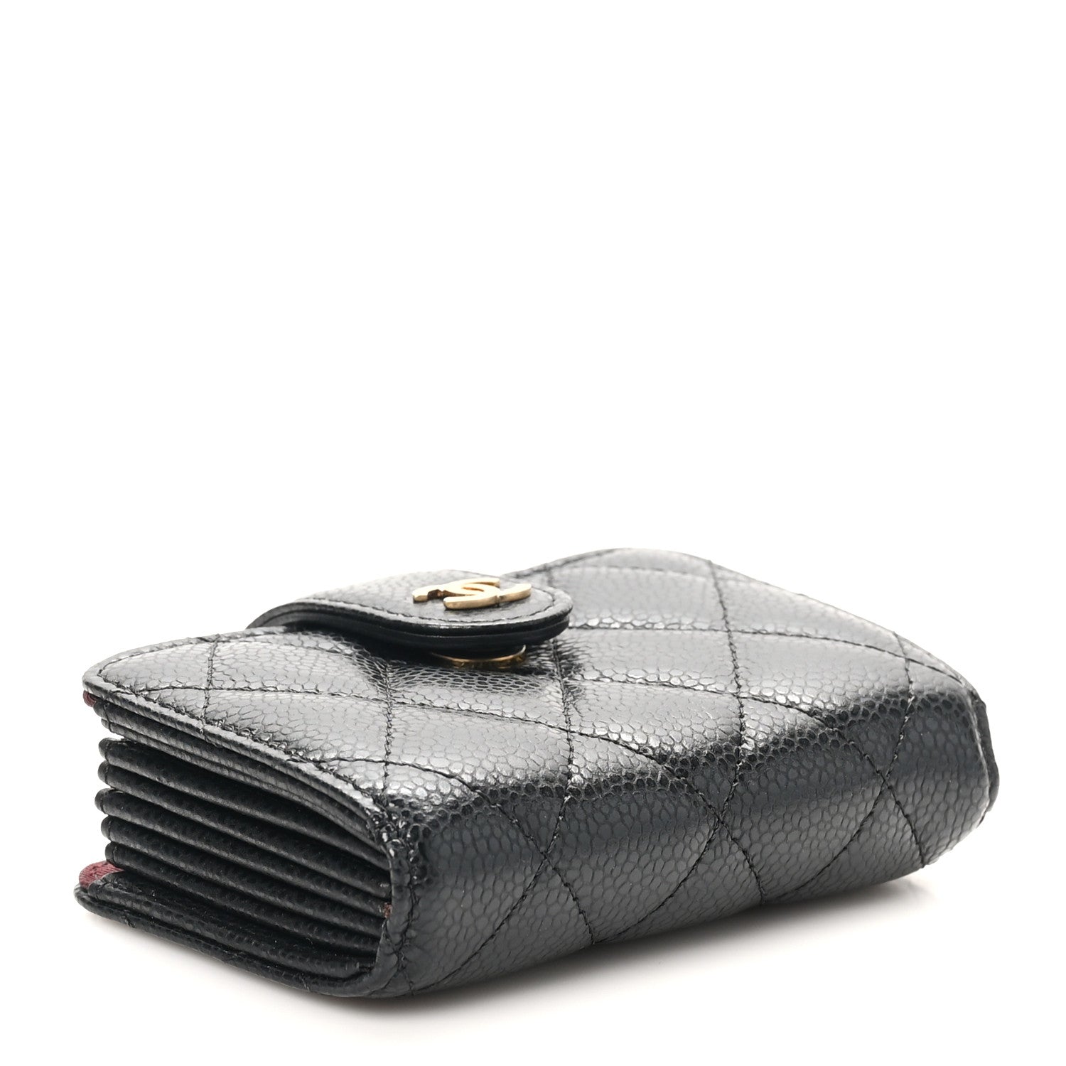 Chanel Caviar Quilted Gusseted Card Holder Black 4 of 9