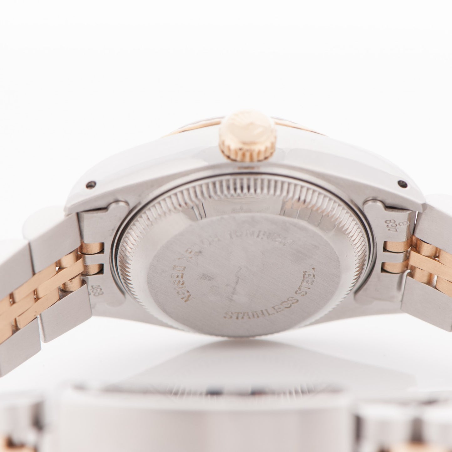 Stainless Steel 18K Yellow Gold Diamond 26mm Oyster Perpetual Datejust Watch Champagne 69173