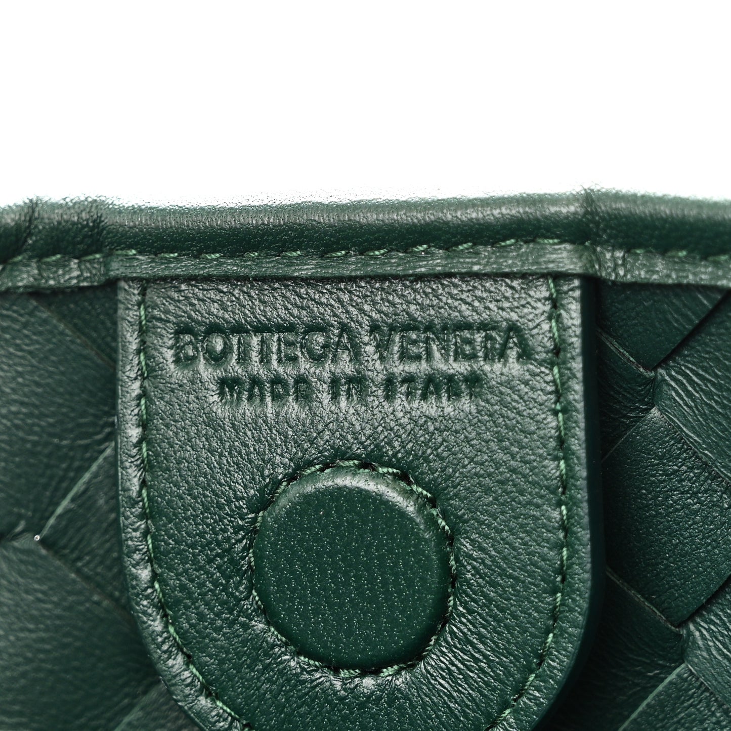 Nappa Intrecciato Sardine Bag Emerald Green