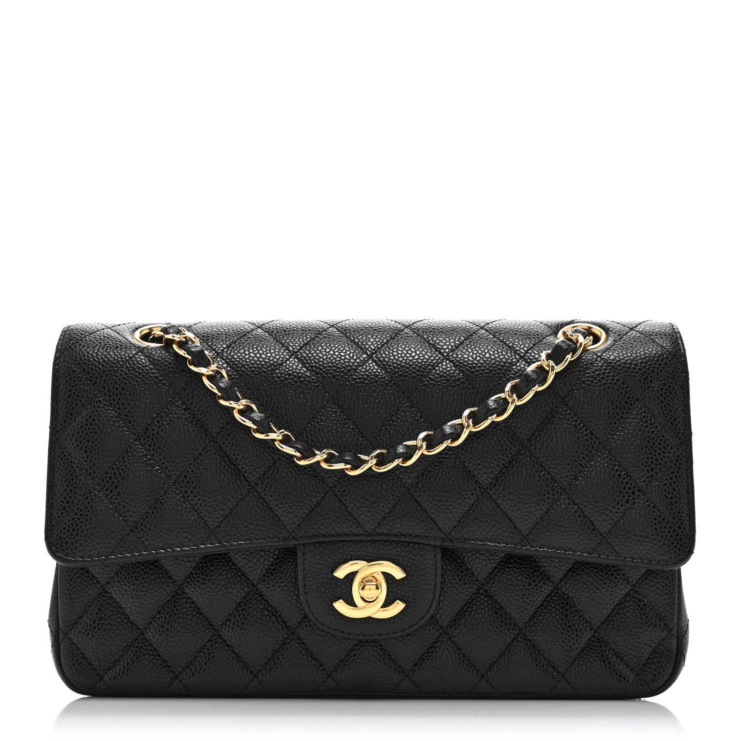 Chanel Caviar Quilted Medium Double Flap Black 1 of 10