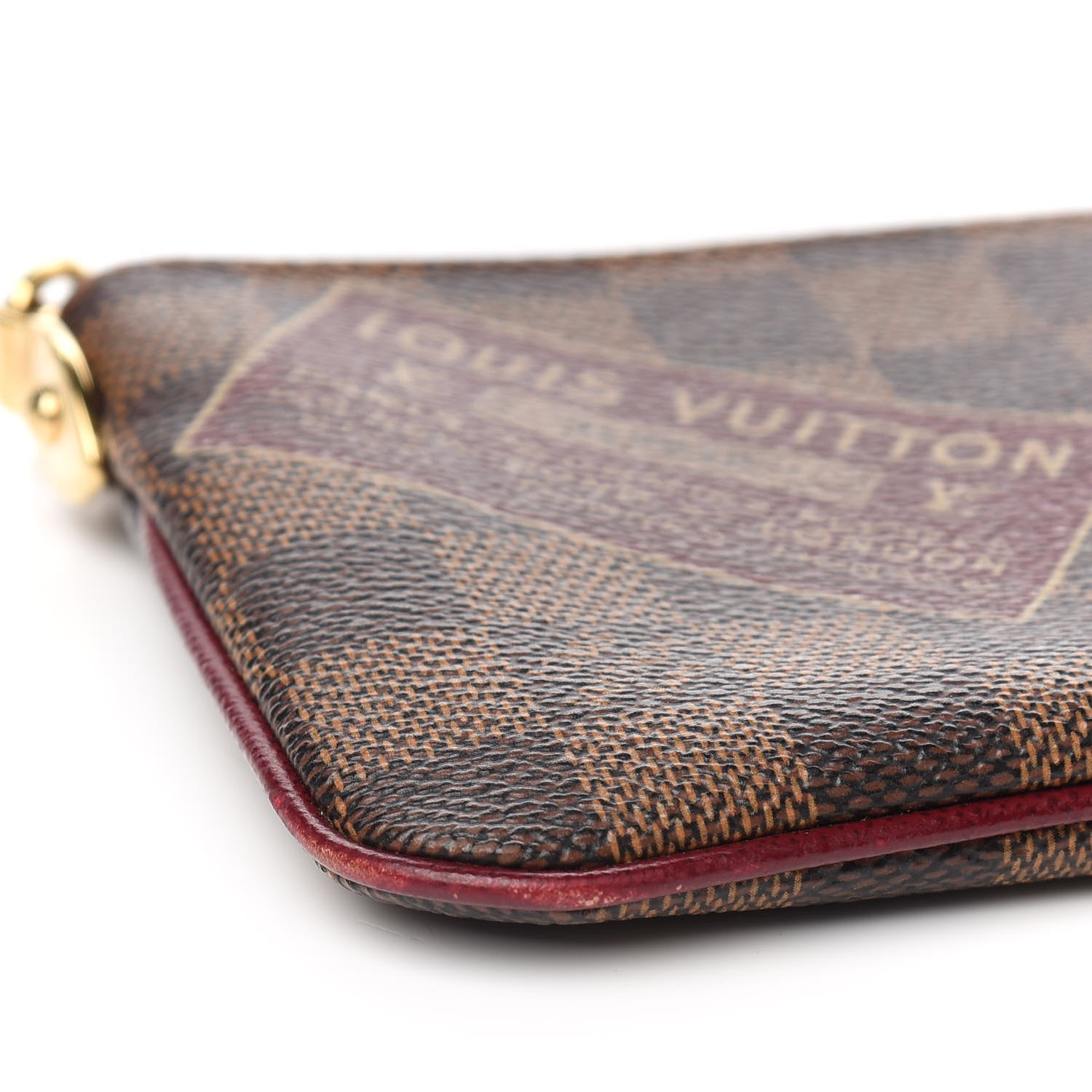 Louis Vuitton Damier Ebene Trunks Labels Pochette Milla MM 7 of 11