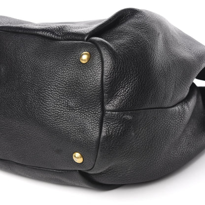 Prada Cervo Antik Tote Black 9 of 14
