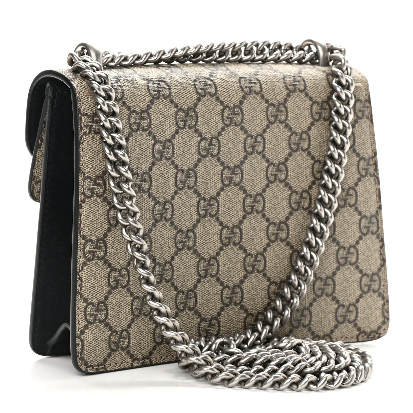 GG Supreme Monogram Mini Dionysus Shoulder Bag Black
