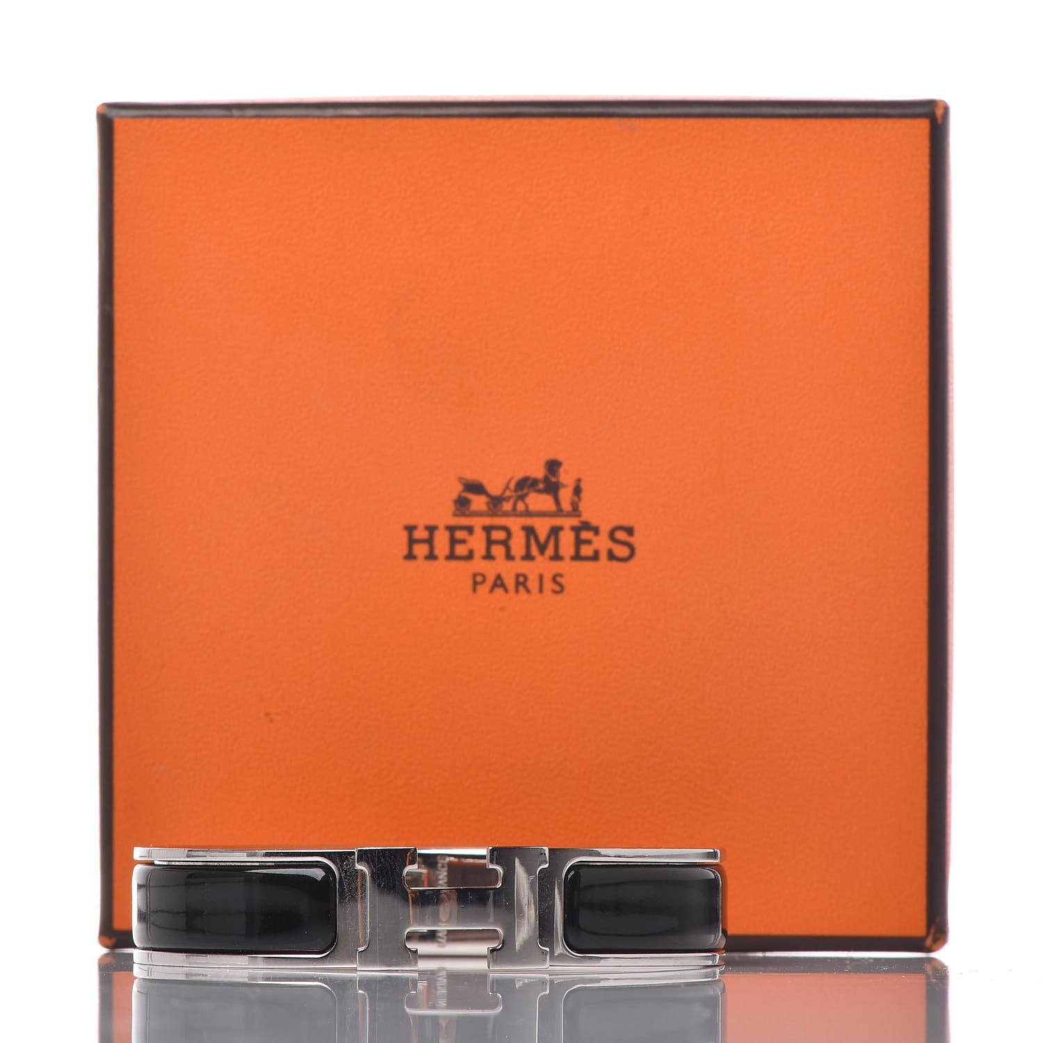 Hermes Enamel Narrow Clic Clac H Bracelet PM Black 6 of 6