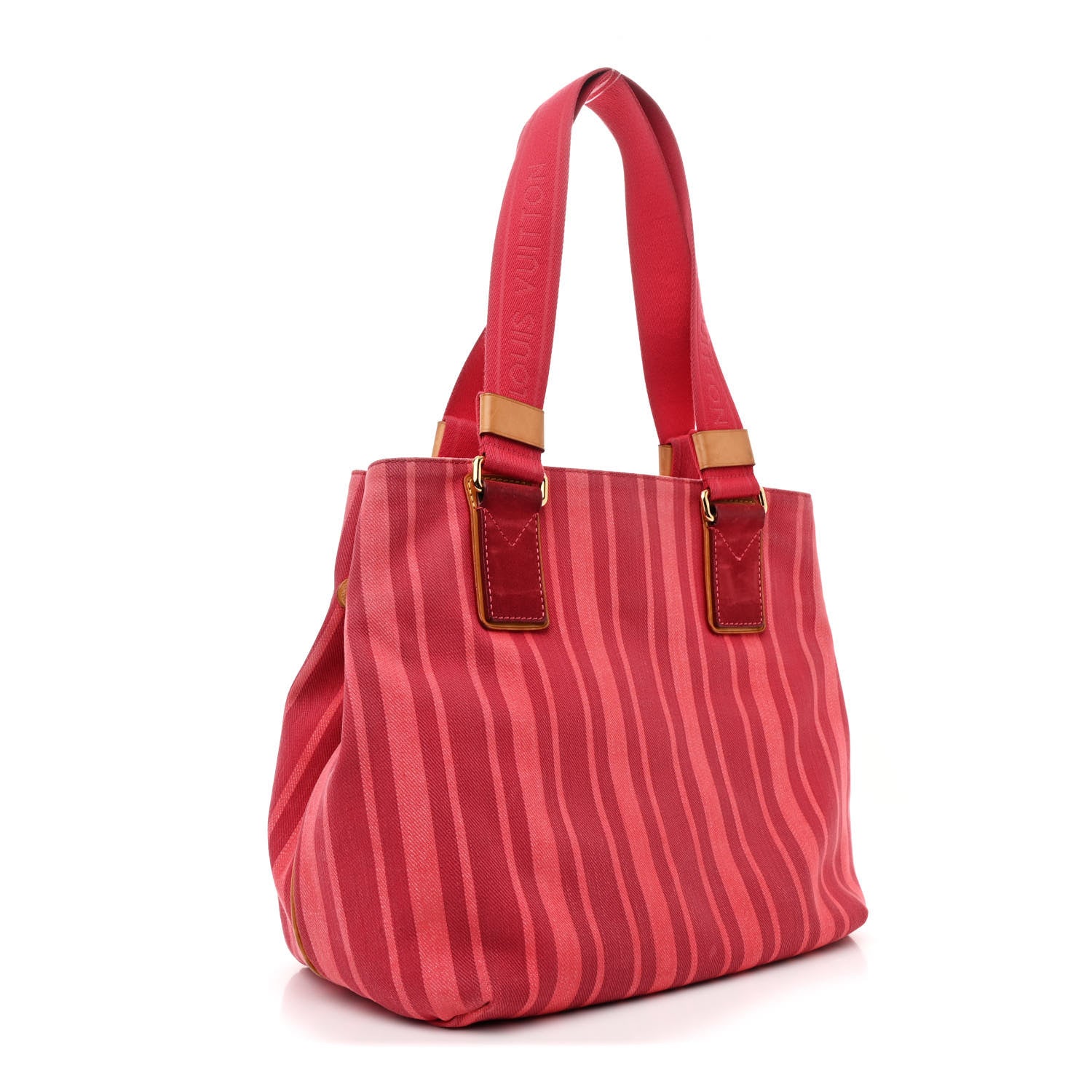 Louis Vuitton Denim Articles de Voyage Cabas Castillan Red 3 of 14