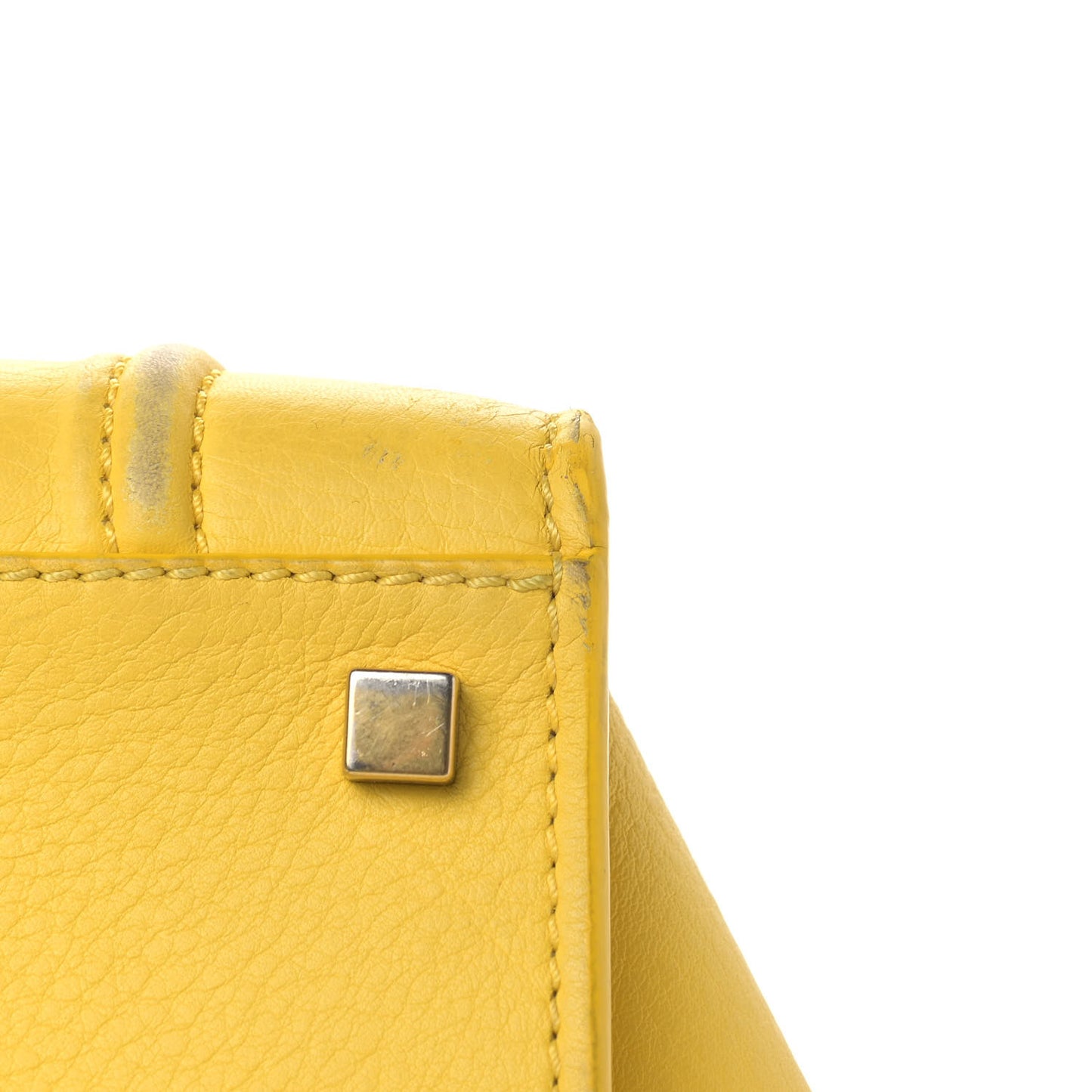 Grained Calfskin Medium Phantom Luggage Yellow