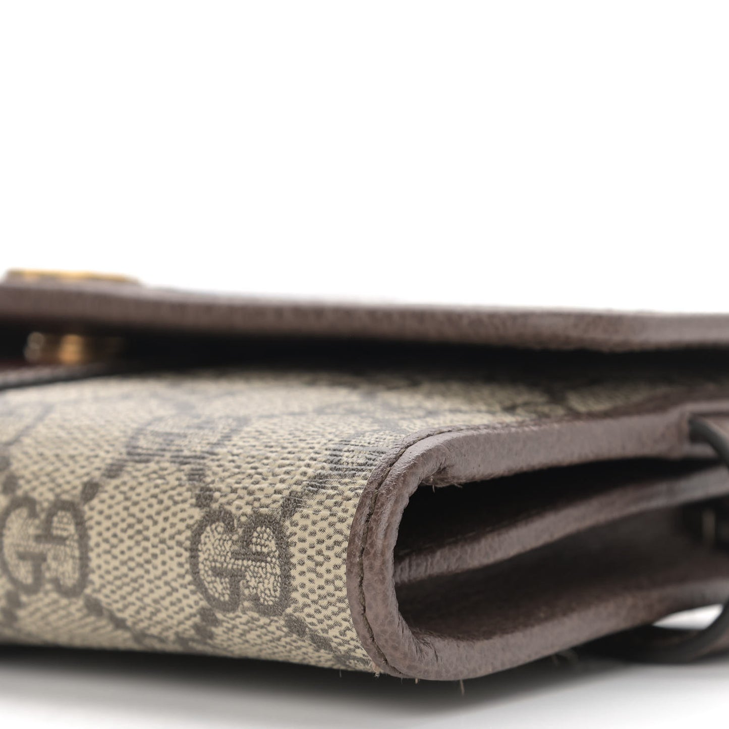GG Supreme Monogram Web Ophidia Crossbody Wallet Beige New Acero