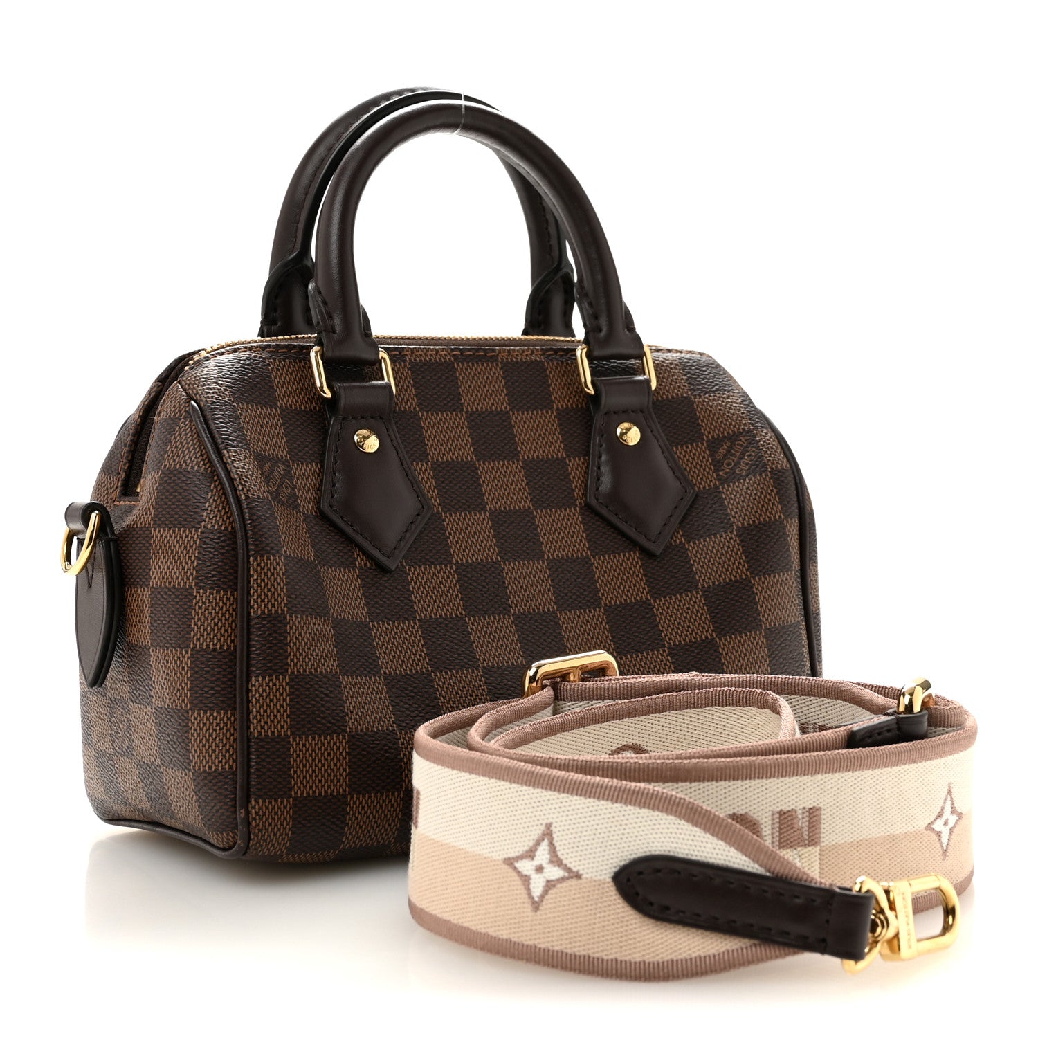 Louis Vuitton Damier Ebene Speedy Bandouliere 20 3 of 12