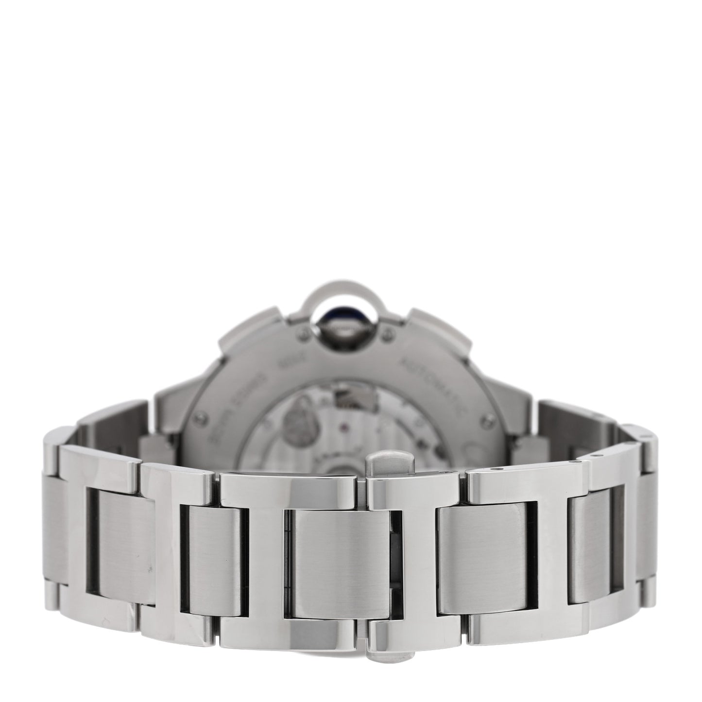 Stainless Steel 44mm Ballon Bleu De Cartier Chronograph Automatic Watch Black