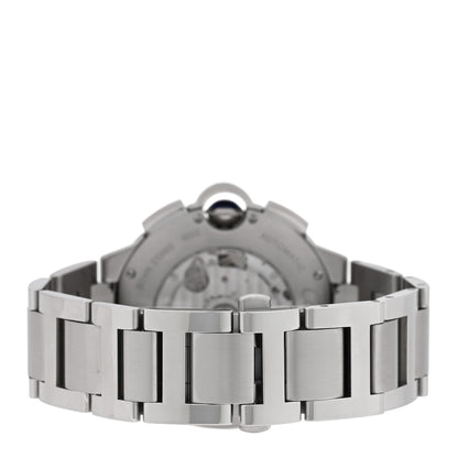 Cartier Stainless Steel 44mm Ballon Bleu De Cartier Chronograph Automatic Watch Black 3 of 5