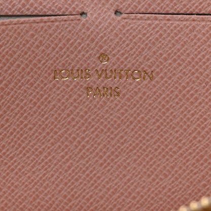 Louis Vuitton Damier Azur Clemence Wallet Rose Ballerine 6 of 7