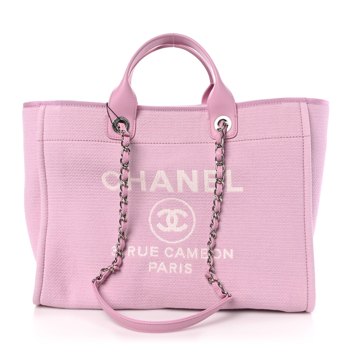 Mixed Fibers Medium Deauville Tote Dark Pink