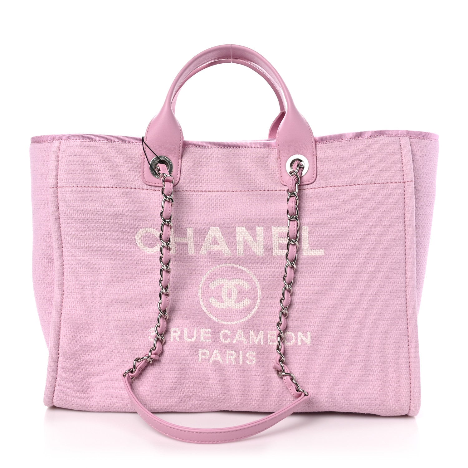 Chanel Mixed Fibers Medium Deauville Tote Dark Pink 1 of 11