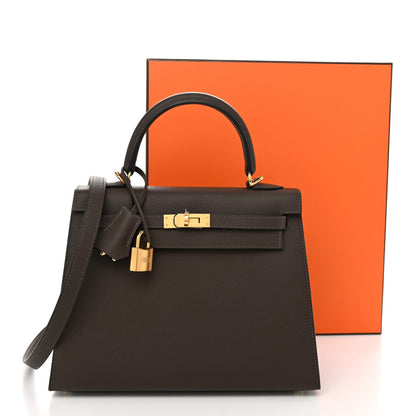 Hermes Epsom Kelly Sellier 25 Ecorce 13 of 13
