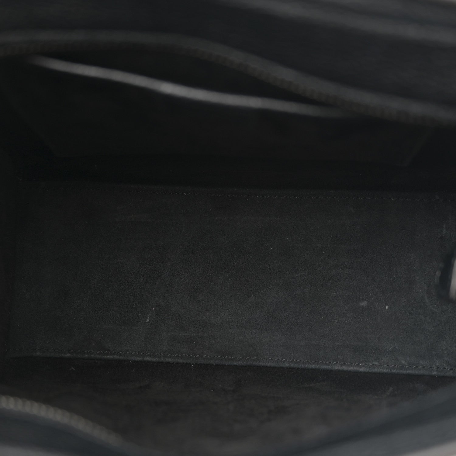 Celine Drummed Calfskin Nano Luggage Black 5 of 12