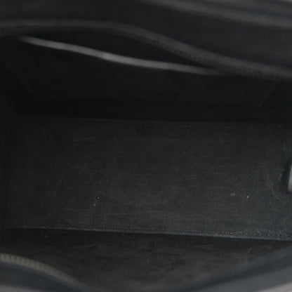 Celine Drummed Calfskin Nano Luggage Black 5 of 12