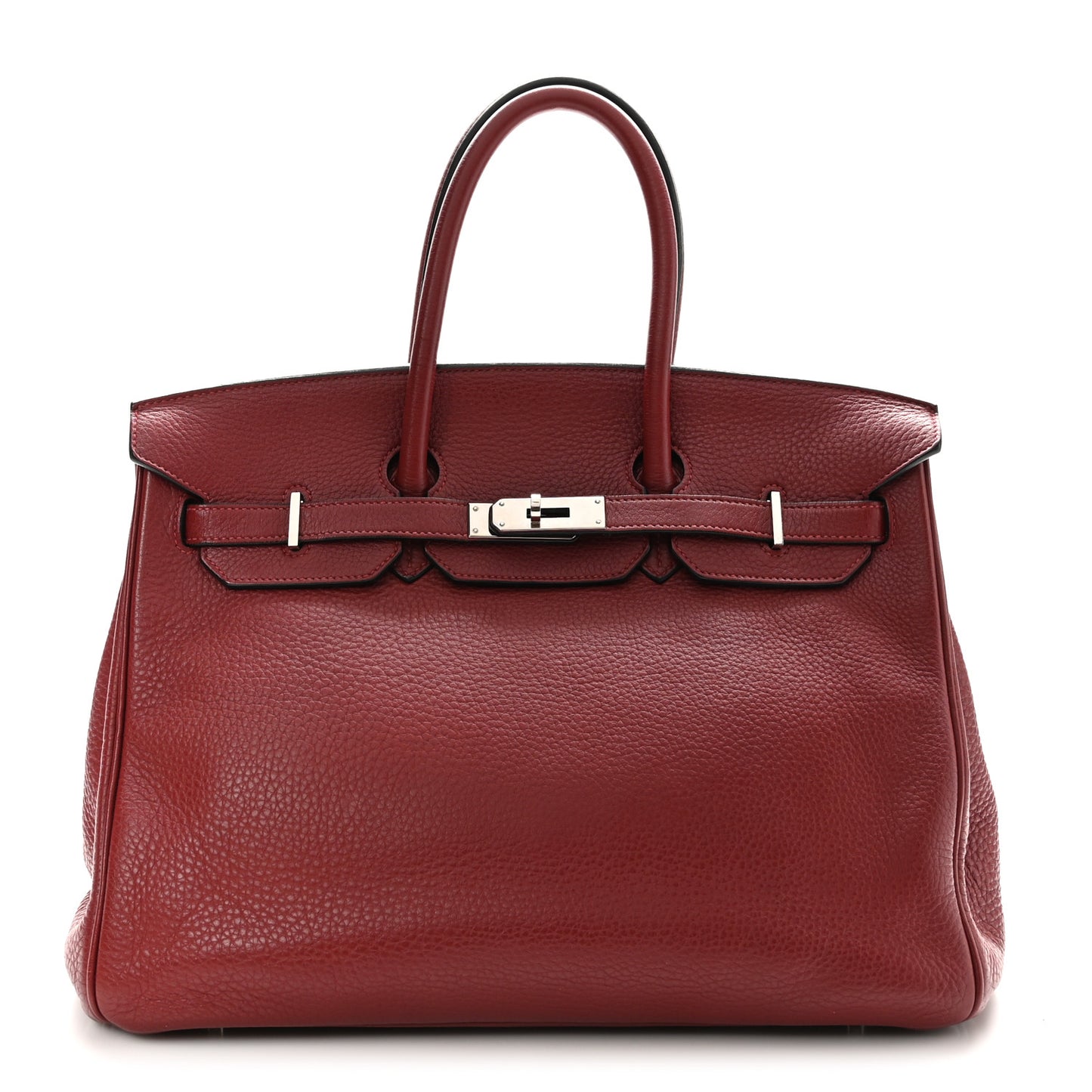Taurillon Clemence Birkin 35 Rouge Garance