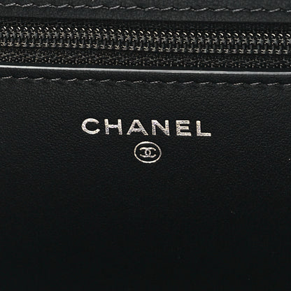 Chanel Caviar Quilted Boy Wallet On Chain WOC Black 6 of 11