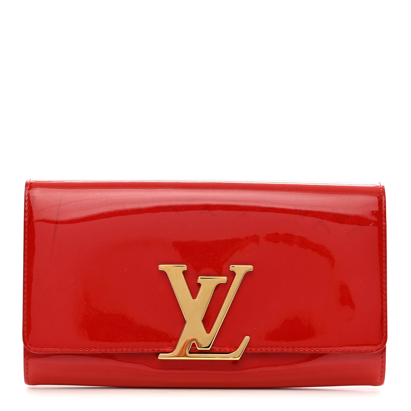 Patent Louise Clutch Cherry