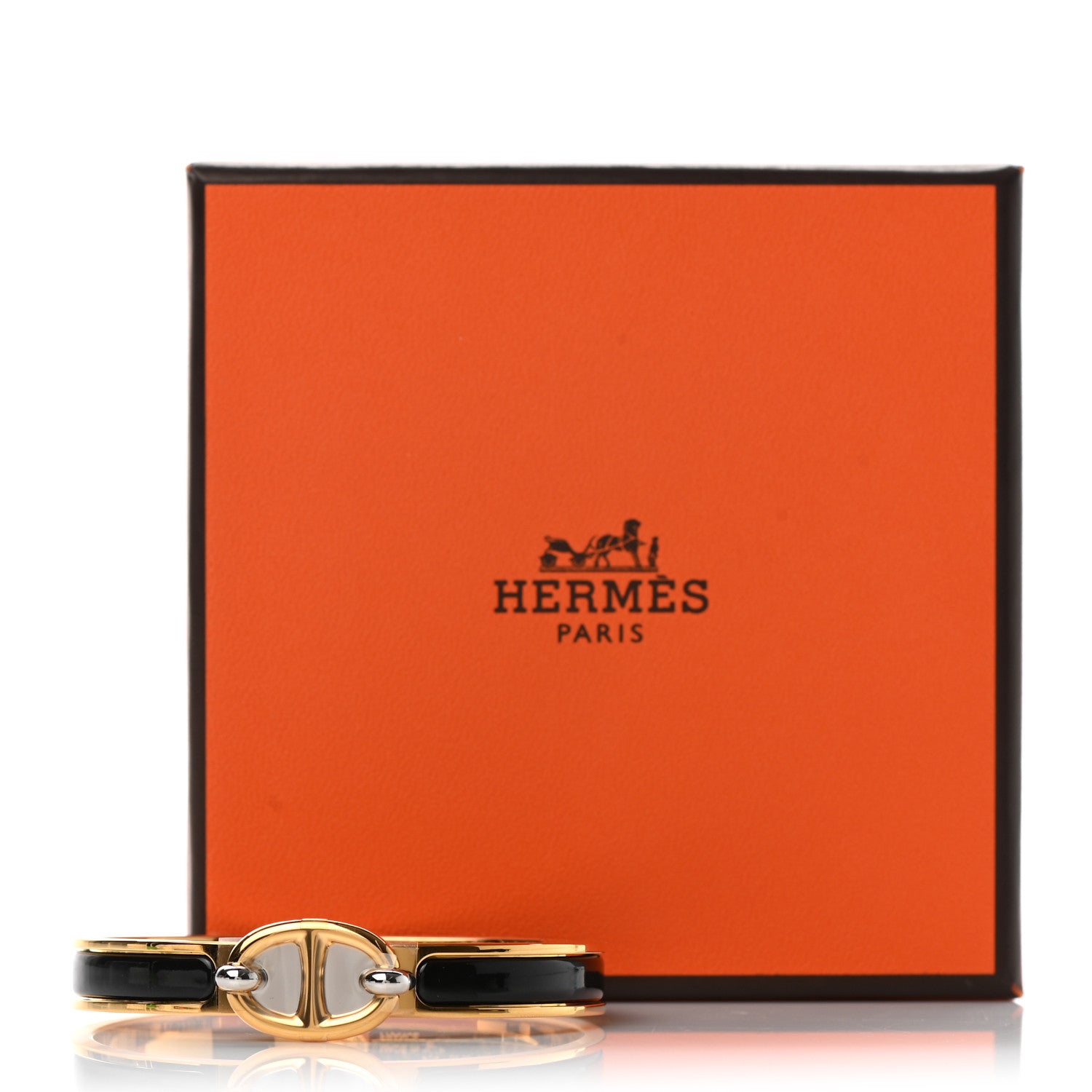 Hermes Enamel Mini Clic Chaine d'Ancre Bracelet PM Black 6 of 6