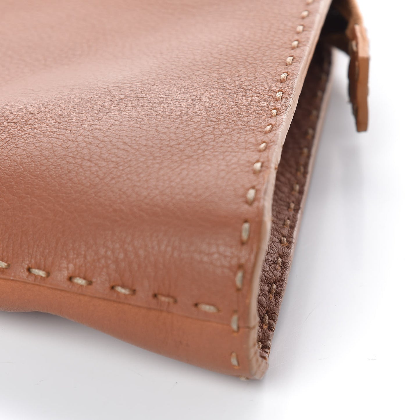 Calfskin Romano Selleria Diablo Shopper Camel