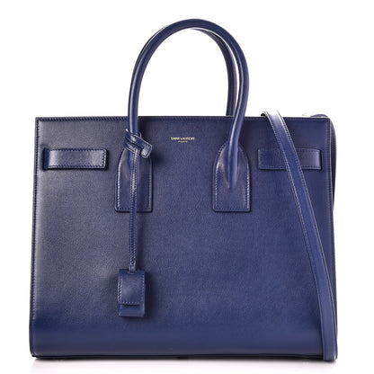 Saint Laurent Calfskin Small Sac De Jour Blue 1 of 8