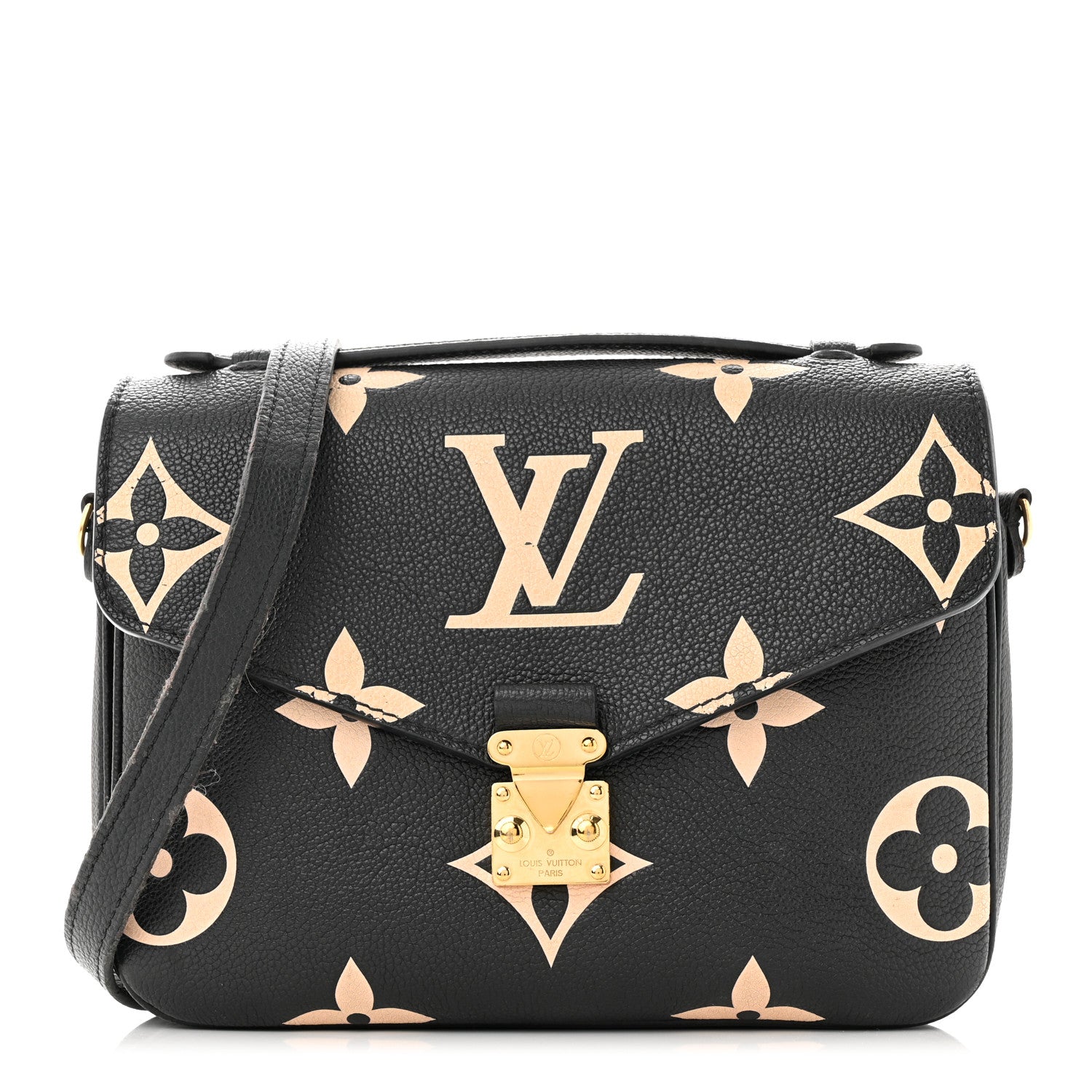 Louis Vuitton Empreinte Monogram Giant Pochette Metis Black Beige 1 of 17