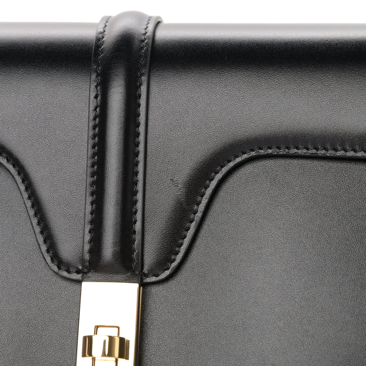 Satinated Calfskin Medium Besace 16 Black