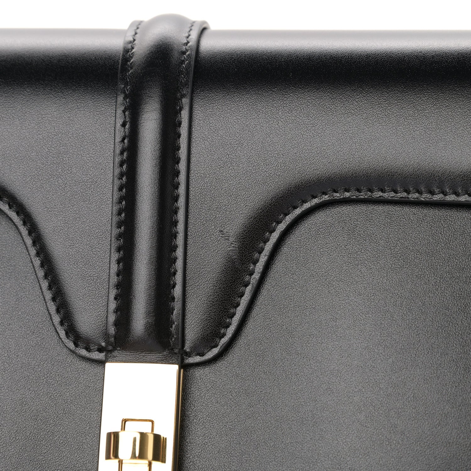 Celine Satinated Calfskin Medium Besace 16 Black 14 of 16