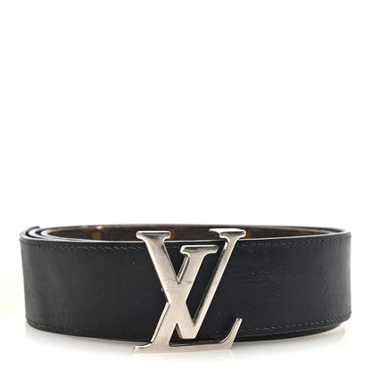 Louis Vuitton Monogram Calfskin 40mm LV Initiales Reversible Belt 90 36 Black 2 of 6