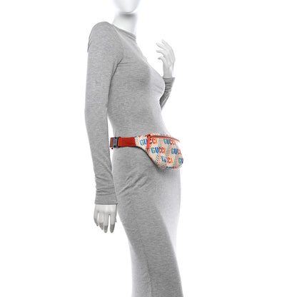 Gucci Coated Canvas Logo Star Print Childrens Belt Bag Beige Multicolor Vibrant Orange 2 of 15