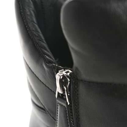 Chanel Lambskin Velvet Quilted Cap Toe Short Boots 40 Black 12 of 12