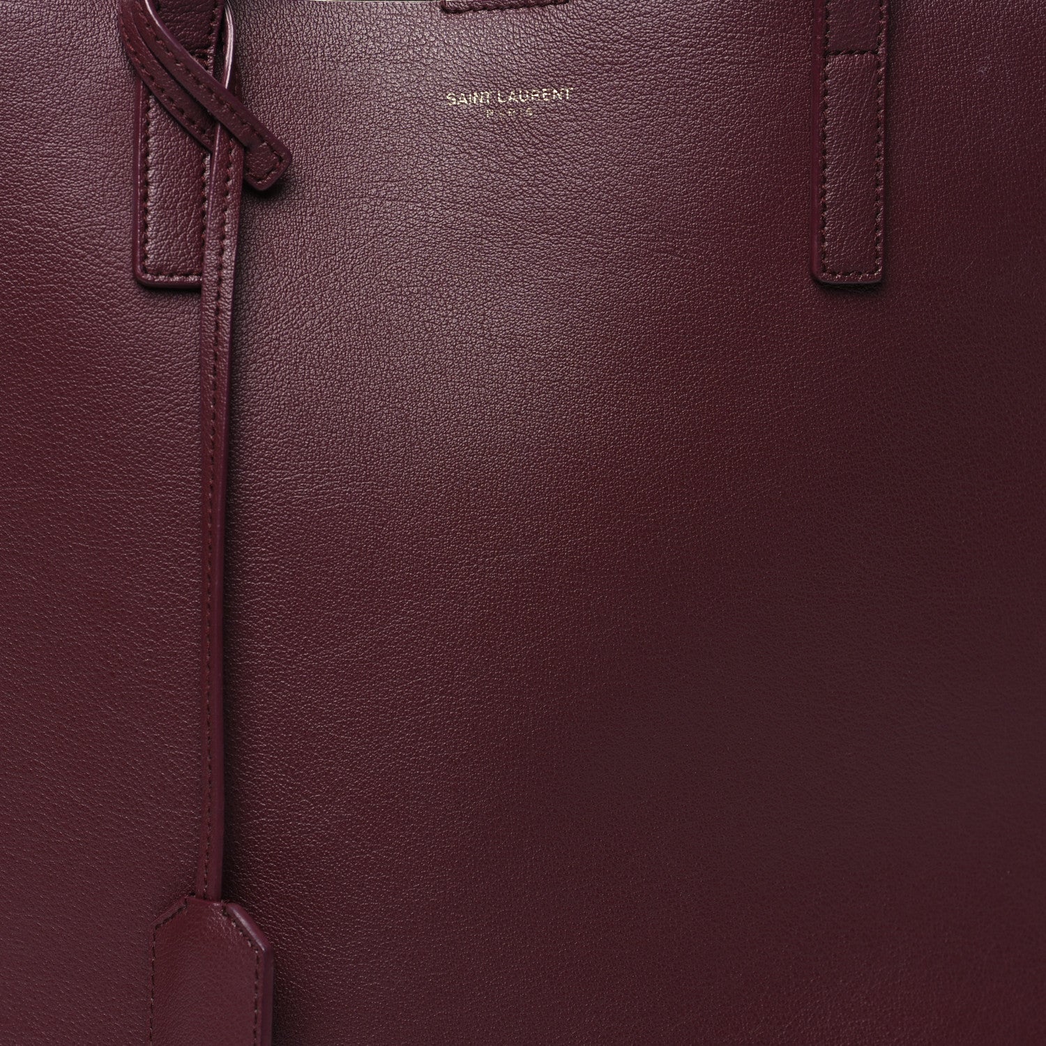 Saint Laurent Calfskin Medium Shopping Tote Palissandre 10 of 16