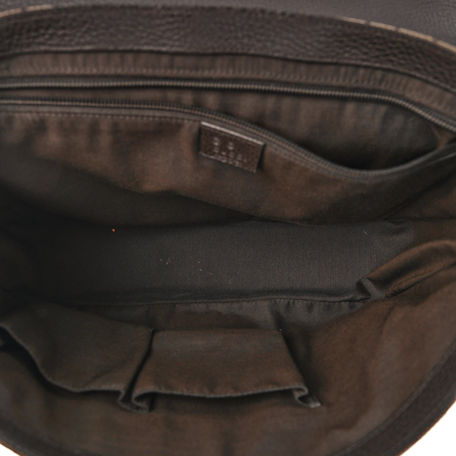 Gucci Monogram Large Flap Messenger Bag Beige Dark Brown 5 of 10