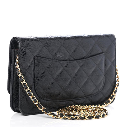 Chanel Caviar Quilted Wallet On Chain WOC Black 2 of 4