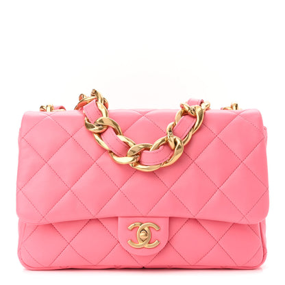 Chanel Lambskin Quilted Large CC Funky Town Flap Pink 1 of 10