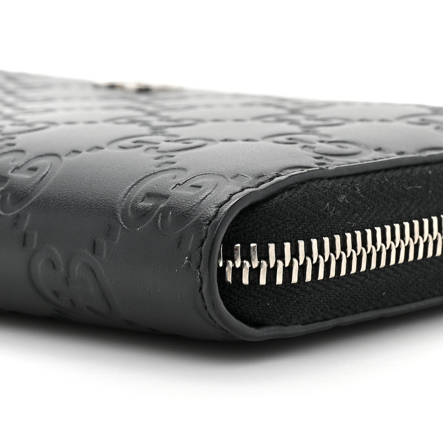 Gucci Guccissimma Signature Dorian Zip Around Wallet Black 11 of 13