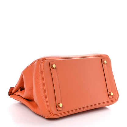 Hermes Togo BIRKIN 30 Orange 4 of 11