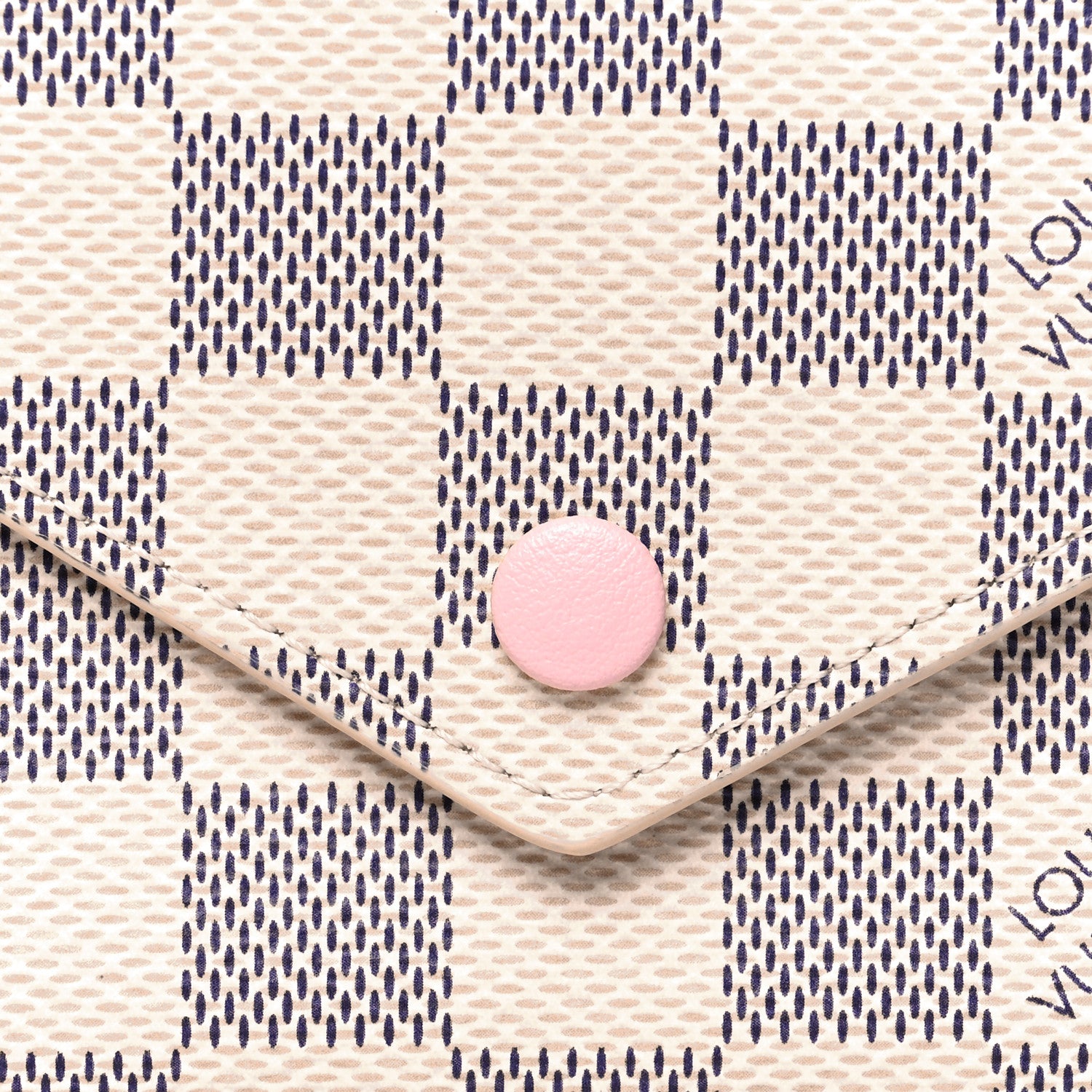 Louis Vuitton Damier Azur Victorine Wallet Rose Ballerine 7 of 8