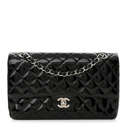 Chanel Patent Quilted Medium Double Flap Black 1 of 14