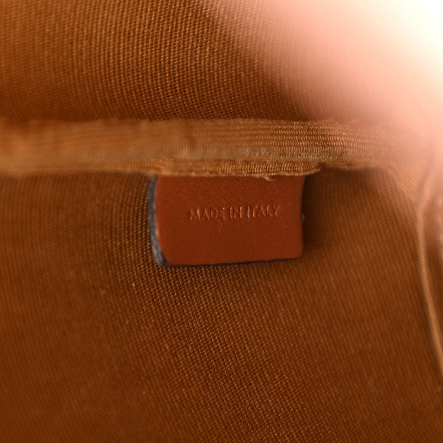 Triomphe Canvas Calfskin Small Bucket Bag White