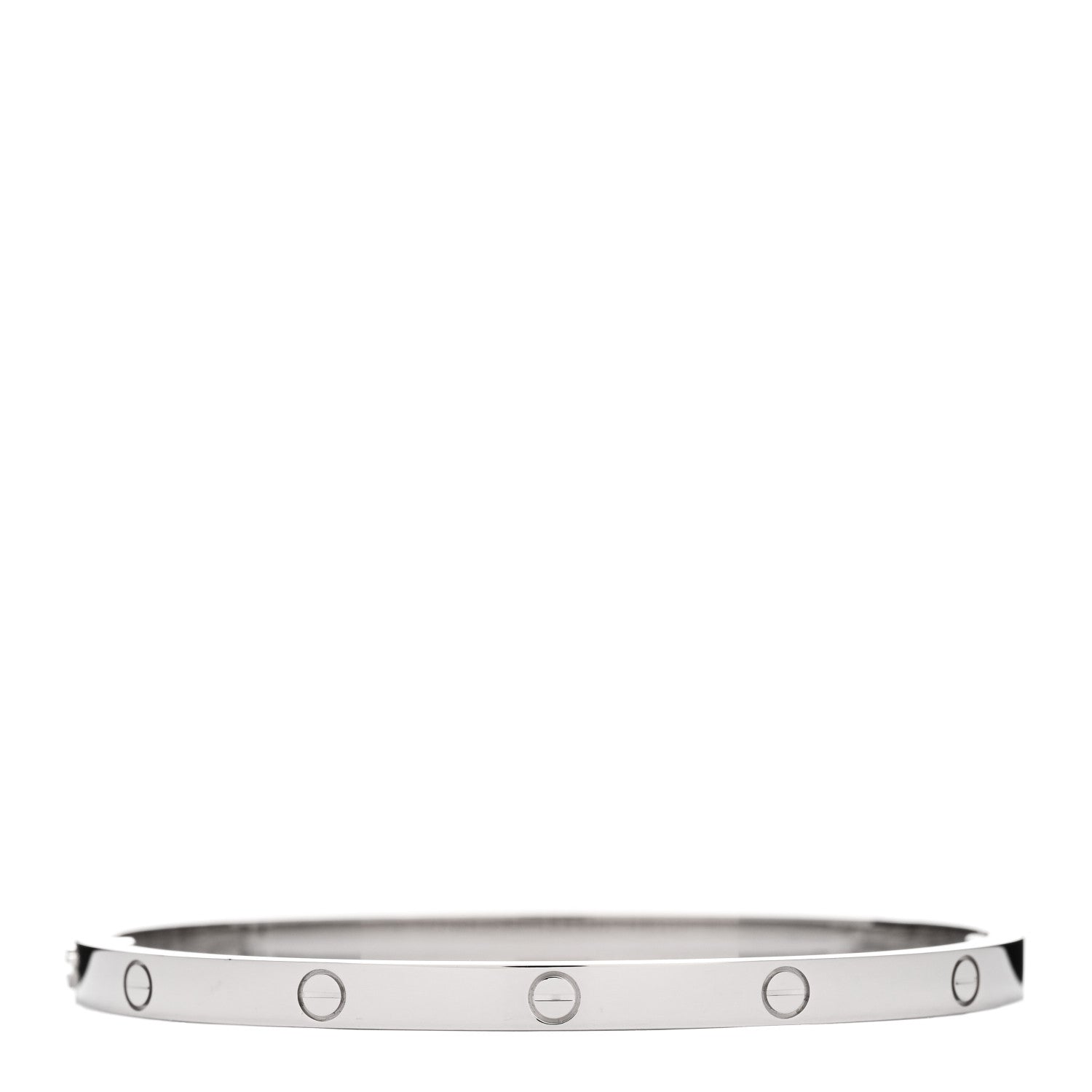 Cartier 18K White Gold Small LOVE Bracelet 15 2 of 5