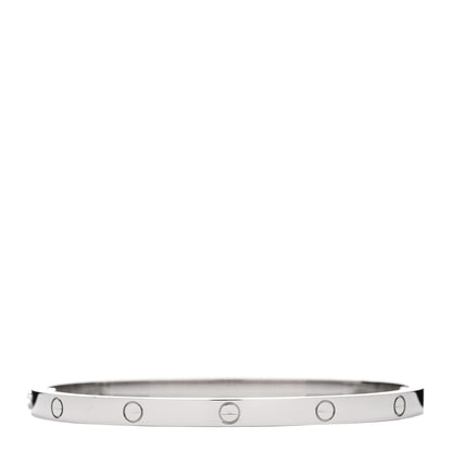 Cartier 18K White Gold Small LOVE Bracelet 15 2 of 5