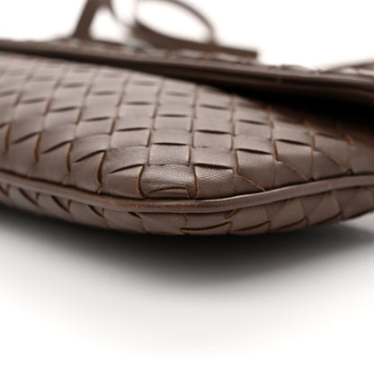 Bottega Veneta Nappa Intrecciato Mini Turn-Lock Crossbody Ebano 10 of 12